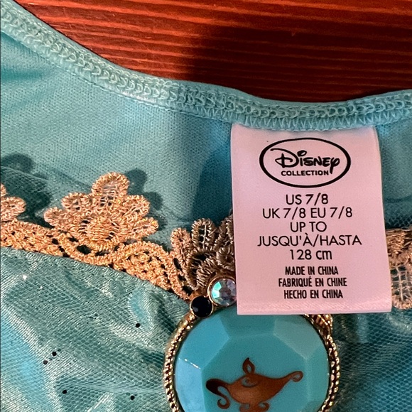 Girls Jasmine Costume - Size 7/8 - Disney - Picture 3 of 10
